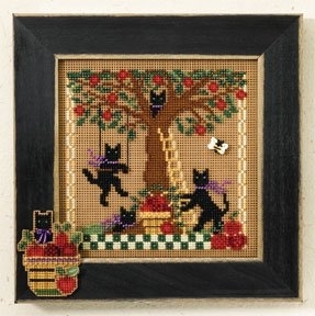 Apple Adventure (2007) - Cross Stitch Kit, zoomed in. Select this picture to zoom back out.