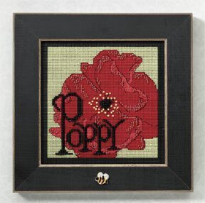 Poppy - Beaded Cross Stitch Kit