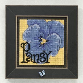 Pansy - Beaded Cross Stitch Kit