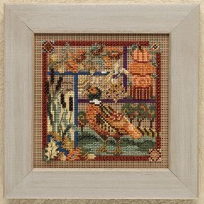 Pheasant Sampler - Beaded Cross Stitch Kit