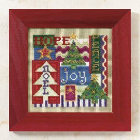 Christmas Collage - Beaded Cross Stitch Kit