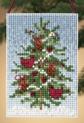 Cardinal Tree - Beaded Cross Stitch Kit