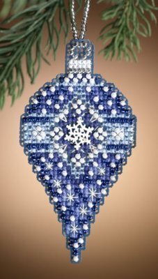 Sapphire Snow - Beaded Cross Stitch Kit