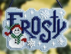 Frosty Winter Greeting - Beaded Cross Stitch Kit