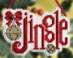 Jingle Winter Greeting - Beaded Cross Stitch Kit