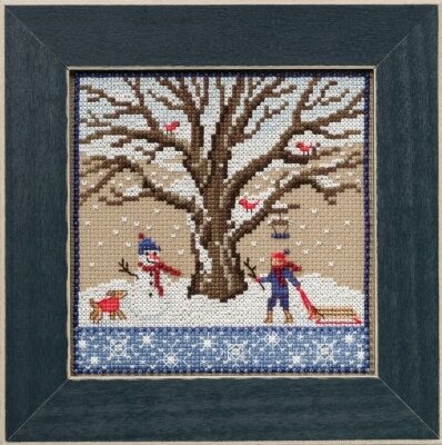 Winter Oak - Beaded Cross Stitch