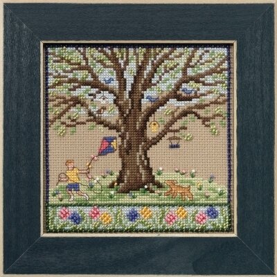 Spring Oak - Beaded Cross Stitch