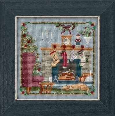 The Stockings Were Hung - Beaded Cross Stitch