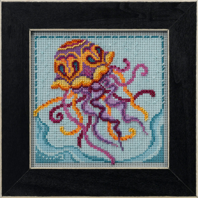 Jelly Fish - Beaded Cross Stitch Kit