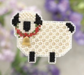 Little Lamb - Beaded Cross Stitch Kit