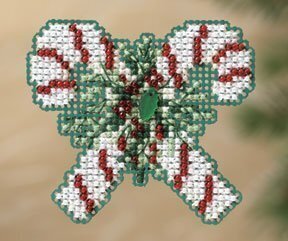 Candy Canes - Beaded Cross Stitch Kit