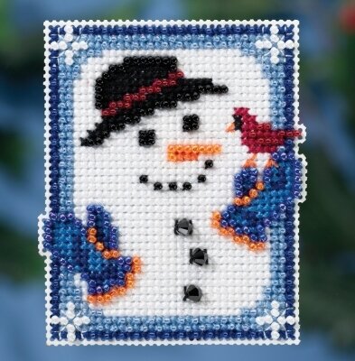Invisible Snowman - Beaded Cross Stitch Kit