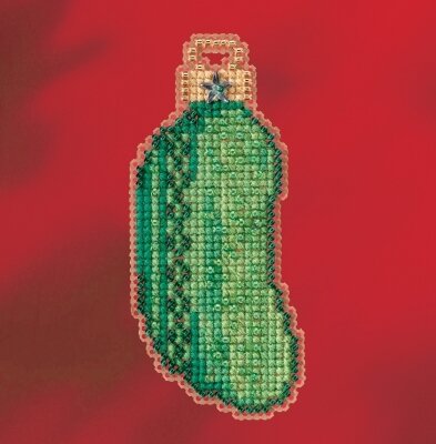 Christmas Pickle - Beaded Cross Stitch Kit