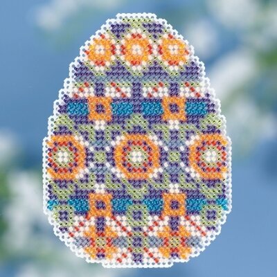 Mosaic Egg - Beaded Cross Stitch Kit