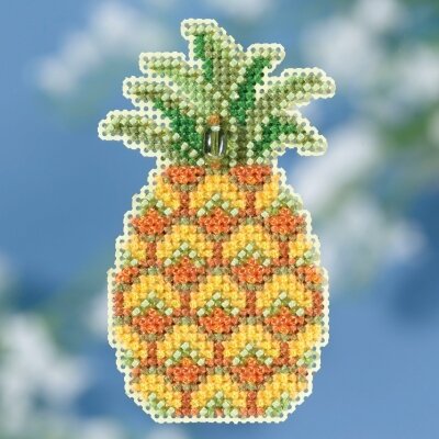 Pineapple - Beaded Cross Stitch Kit