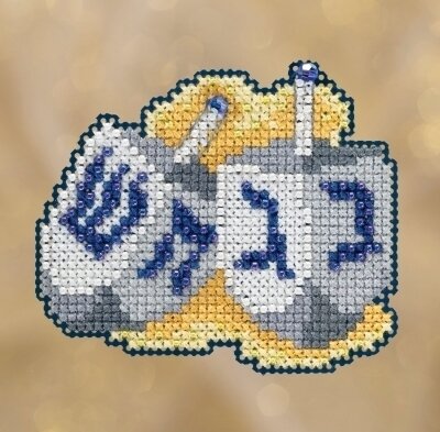 Dreidels - Beaded Cross Stitch Kit