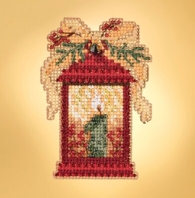 Christmas Lantern - Beaded Cross Stitch Kit