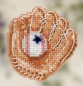 Baseball Mitt - Beaded Cross Stitch Kit