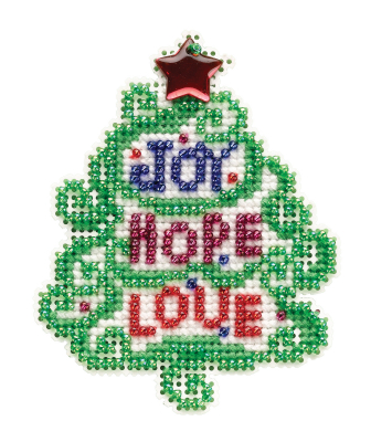 Joy, Hope, Love (2021) - Beaded Cross Stitch Kit