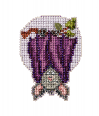 Batty - Beaded Halloween Cross Stitch Kit