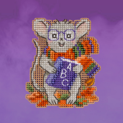 School Mouse - Beaded Cross Stitch Kit