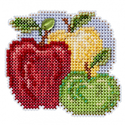 Apple Trio - Beaded Cross Stitch Kit