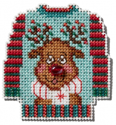 Ugly Sweater 2024 - Christmas Ornament Cross Stitch Kit
