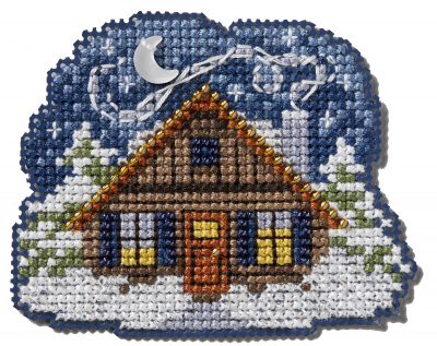 Cozy Cabin 2024 - Christmas Ornament Cross Stitch Kit
