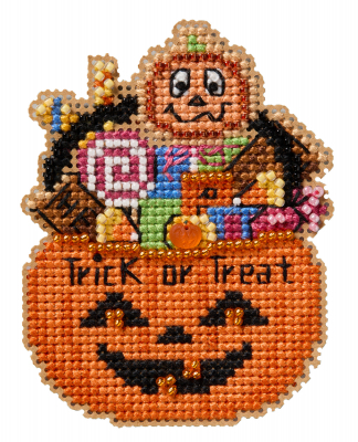 Candy Bucket - Halloween Beaded Cross Stitch Kit