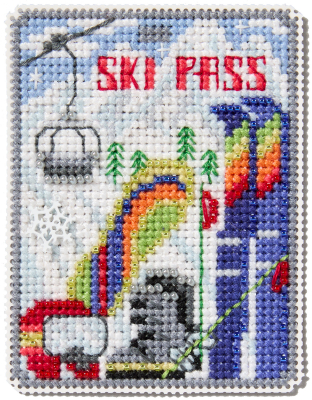 Ski Pass 2025 - Christmas Ornament Cross Stitch Kit
