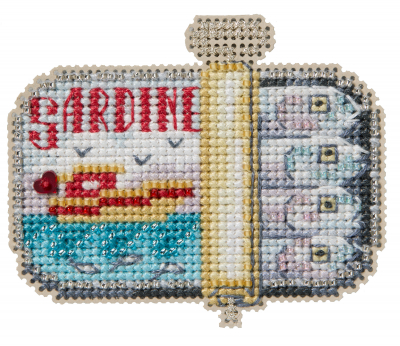 Sardines - Beaded Cross Stitch Kit