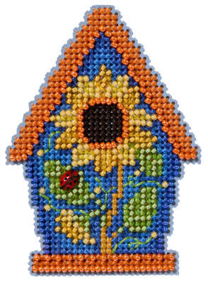 Painted Birdhouse - Beaded Cross Stitch Kit