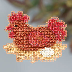 Chicken or the Egg - Beaded Cross Stitch Kit