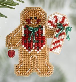 Gingerbread Boy 2006 - Beaded Cross Stitch Kit