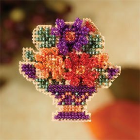 Mum Bouquet - Beaded Cross Stitch Kit