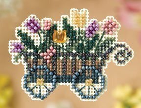 Garden Cart - Beaded Cross Stitch Kit