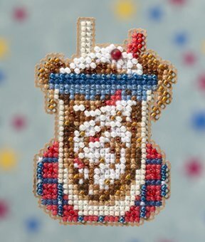 Root Beer Float - Beaded Cross Stitch Kit