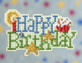 Happy Birthday - Beaded Cross Stitch Kit
