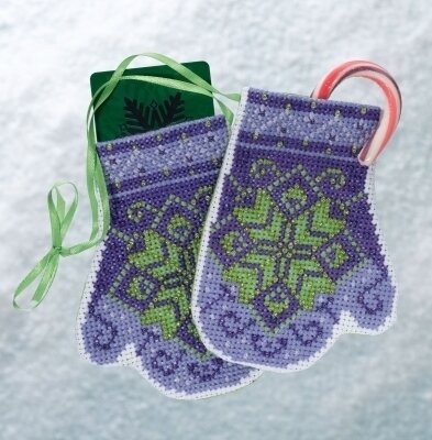 Star Mittens - Beaded Cross Stitch Kit