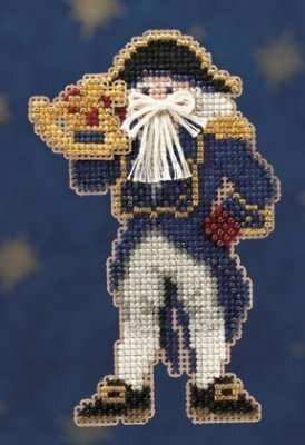 Captain Santa (2010) - Beaded Cross Stitch Kit