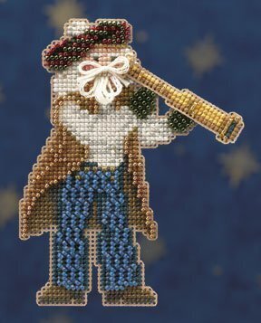 First Mate Santa (2010) - Beaded Cross Stitch Kit
