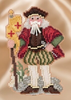 Genoa Santa - Renaissance Santas - Beaded Cross Stitch