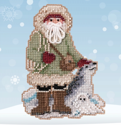 Leopard Seal Santa (2020) - Beaded Cross Stitch Kit
