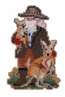 Kangaroo Santa - 2023 - Beaded Cross Stitch Kit