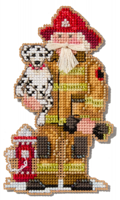 Firefighter 2025 - Christmas Ornament Cross Stitch Kit