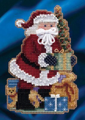 Merry Christmas Santa (2014) - Beaded Cross Stitch Kit
