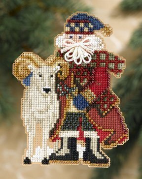 Teton Santa - Rocky Mountain Santas (2008) Beaded Cross Stit