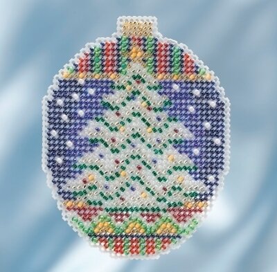 Icy Evergreen - Beaded Cross Stitch Kit