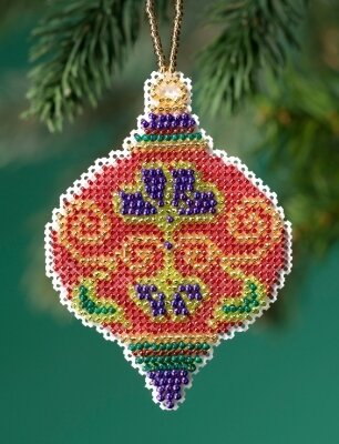 Crimson Cloisonne - Beaded Cross Stitch Kit