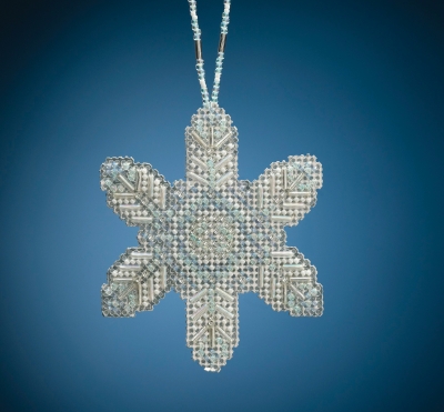 Opal Ice Snowflake - Beaded Cross Stitch Kit